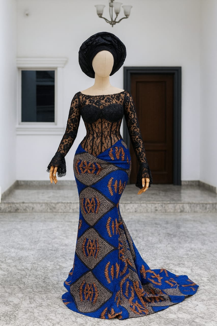 Ankara Gown Corset