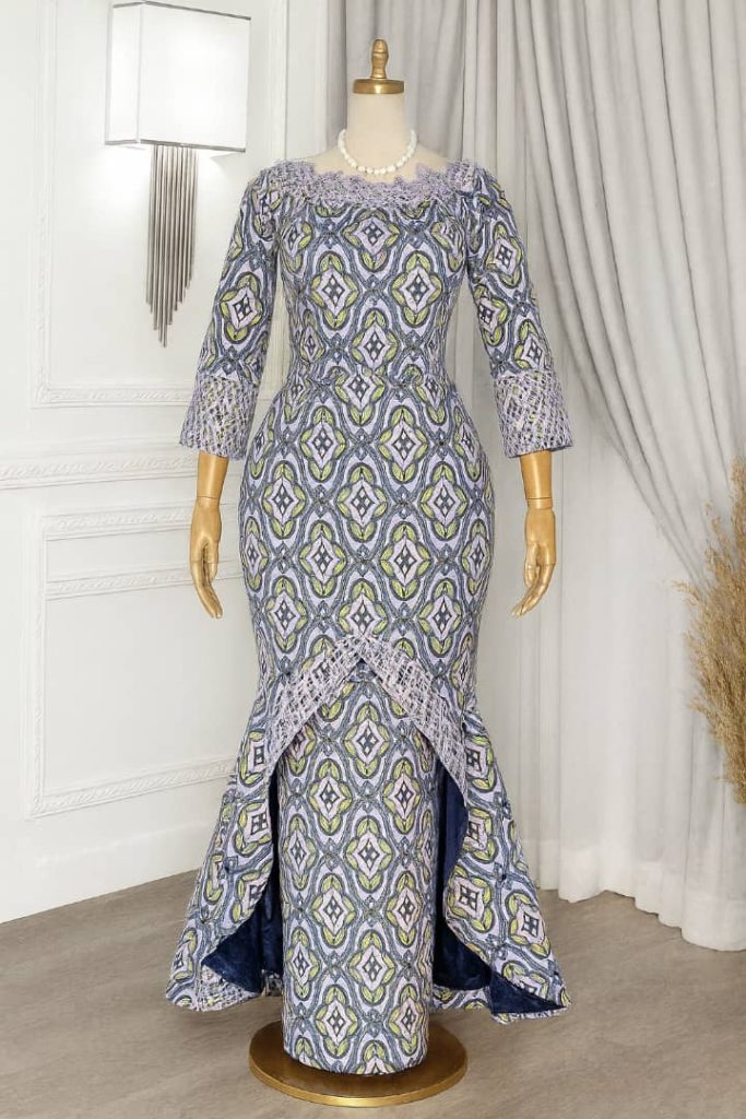 Long Ankara gown
