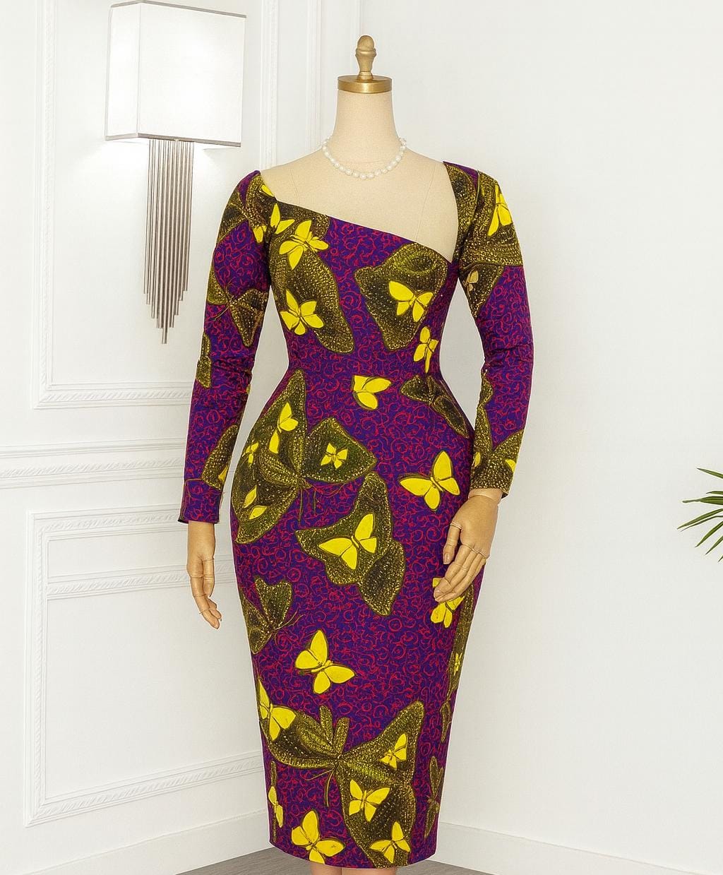 Ankara Short Gown For Slim Ladies