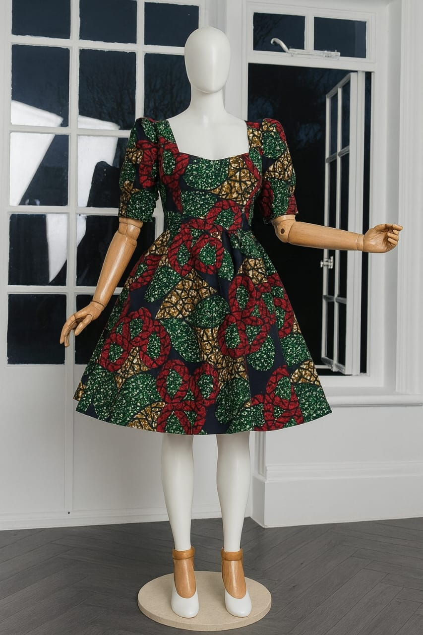 Peplum Short Ankara Gowns